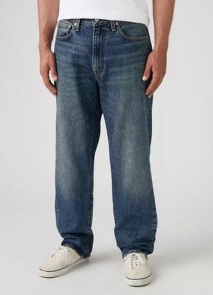 Levis 568 premium джинси з блакитного деніму, мають пряму штанку. преміум матеріали. loose straight.