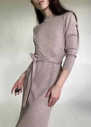 Вовняна сукня міді zara