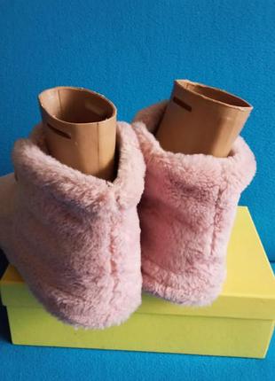 Плюшевые тапочки валянки primark 3
