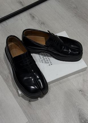 Лофери жіночі maison margiela tabi чорні