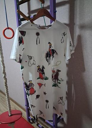 Сукня bimba y lola girl з ковбойським принтом (розмір m / eur 38)