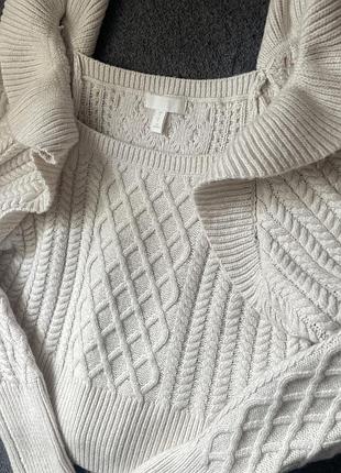Светр жіночий h&m білий теплий
