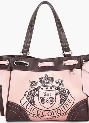 Сумка жіноча juicy couture рожева повсякденна розмір 34х18x27cm опіум архів opium archive нова дешево