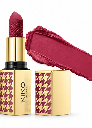 Матовая помада для губ kiko milano matte diaries matte-↑-porter lipstick - 05 uptown burgundy - бордовый винный оттенок (000068-05)