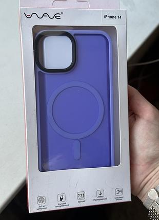 Чохол wave для iphone 14, фіолетовий