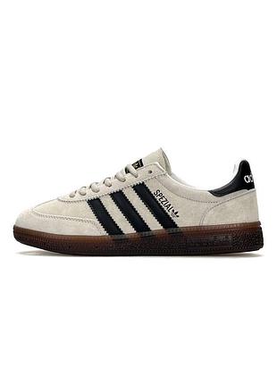 Мужские кроссовки adidas spezial beige black