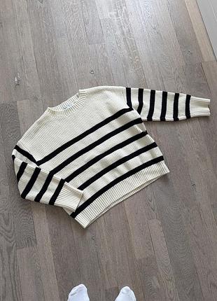 Вязанная кофта zara, свитер оверсайз, свитер