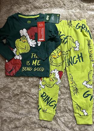 Новорічна піжама домашній костюм grinch