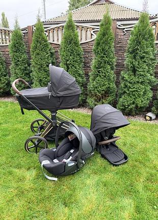 Продам візок коляску cybex priam 4.0 3 в 1 шасі rosegold