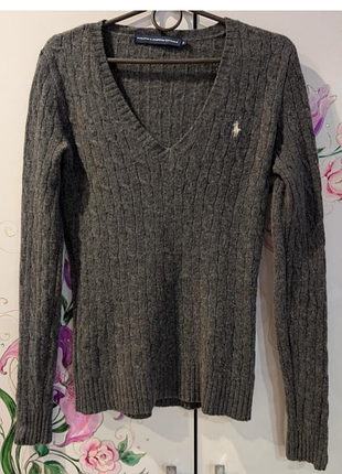 Шерстяной шерстяной свитер 100 процентов шерсть ягненка ralph lauren sport