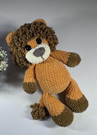 М'яка іграшка ручної роботи лев