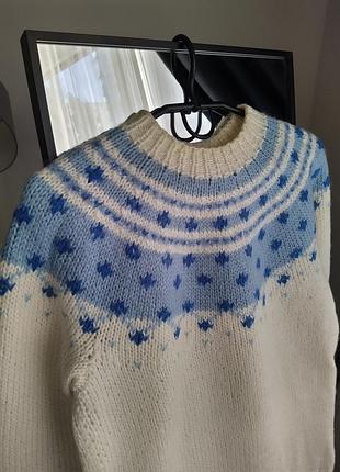 В'язана кофта з узором handmade