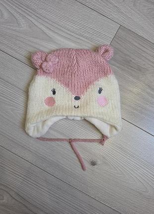 Тепла шапочка для дівчинки