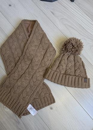 Шапка з шарфом для хлопчика