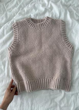 Вʼязаний жилет h&m  s 3