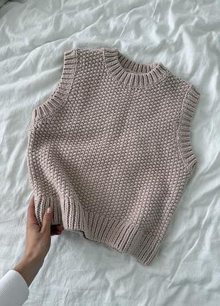 Вʼязаний жилет h&m  s