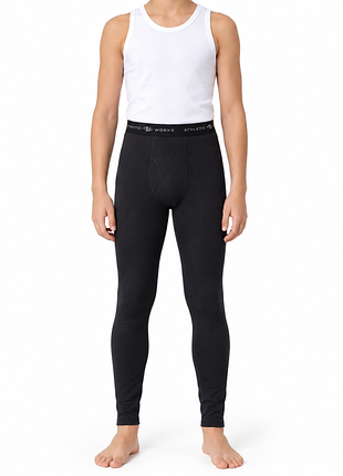 Черные подштанники мальчику athletic works l 10-12 лет спортивные подштанники тайтсы кальсоны компрессионные термобелье базовый слой резинка оригинал