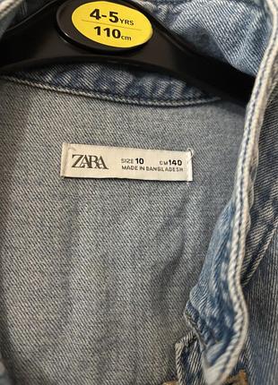 Джинсовий комбінезон zara блакитний 4