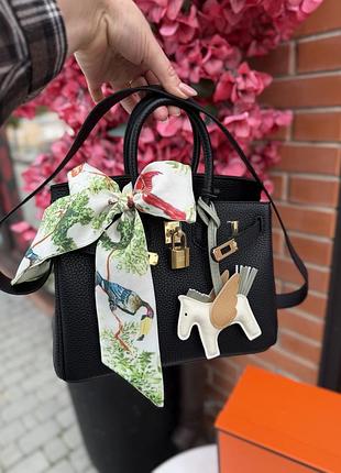 Сумка жіноча hermès birkin 25 чорна