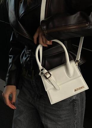 Жіноча сумка le chiquito noeud bag біла jacquemus