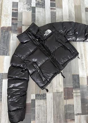 Пуховик, тепла куртка укорочена north face