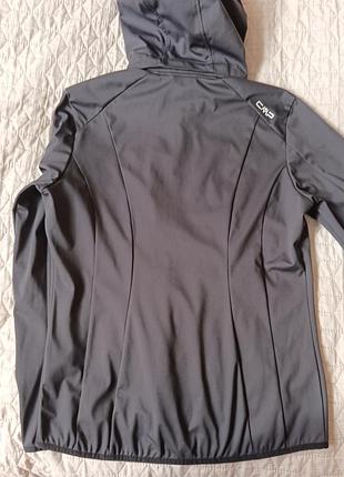 Куртка жіноча cmp softshell сіра з капюшоном 4