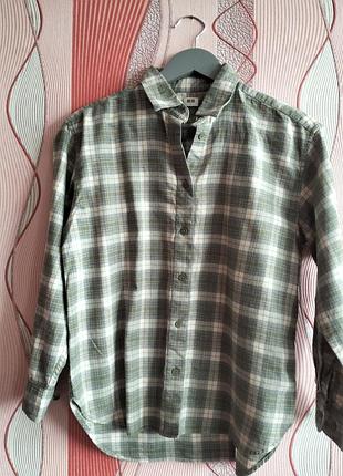 Рубашка фланель uniqlo