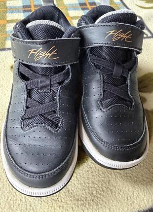 Кросівки nike jordan чорні шкіряні