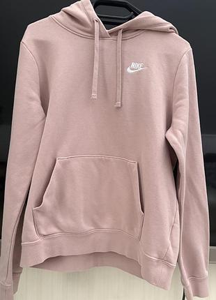 Худи nike нежно-розового цвета.