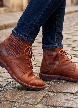 Женские кожаные ботинки kickers titi
