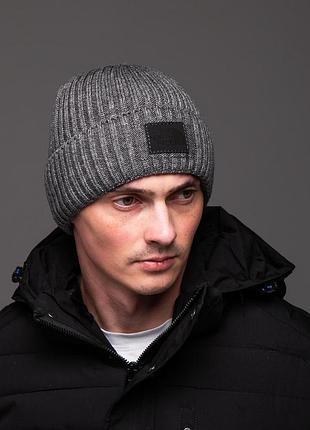 Шапка чоловіча tnf сіра
