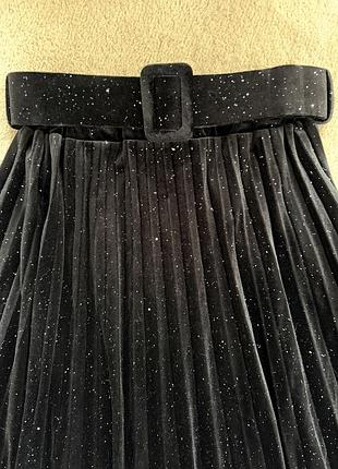 Довга спідниця плісе one size 3
