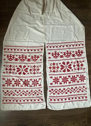 Старовинний рушник льняний гладь