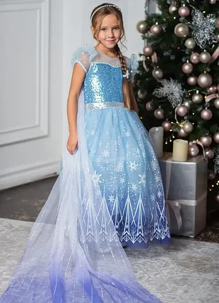 Праздничное нарядное платье эльза frozen
