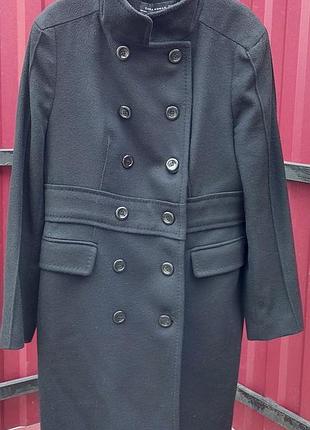 Вовняне пальто zara woman (100% вовна, іспанія), розмір l (40/xl)