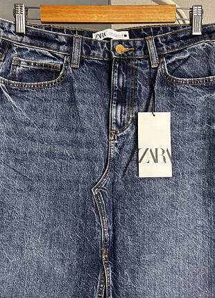 Спідниця міді з розрізом zara 3