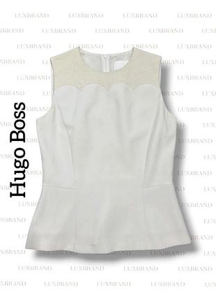 Блуза топ hugo boss на молнии с декоративной кокеткой