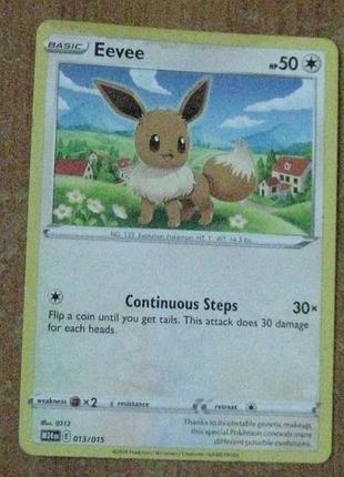 Колекційна картка eevee (іві)pokemon mcdonalds 2024