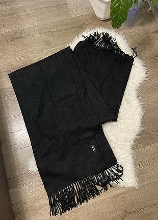 Шарф  чорний теплий zara 4