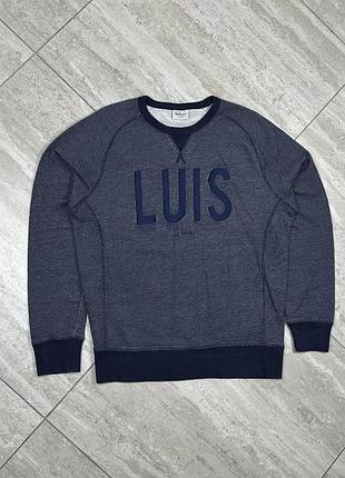 Luis trenker sweatshirt blue size m кофта світшот