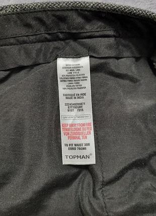 Шерстяные теплые брюки topman 3