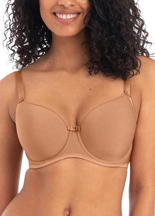 Бежевий бюстгальтер з щільною чашкою freya idol underwire moulded bra (75h / 34ff)