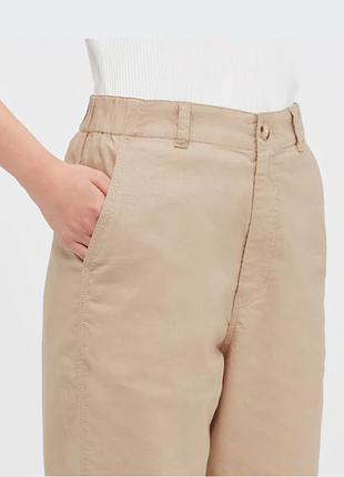 Льон + бавовна штани uniqlo брюки 6