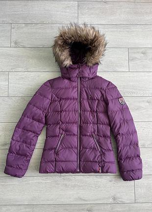 Женская куртка томми хилфигер tommy hilfiger size xs хс размер пуховик парка приталенная оригинал