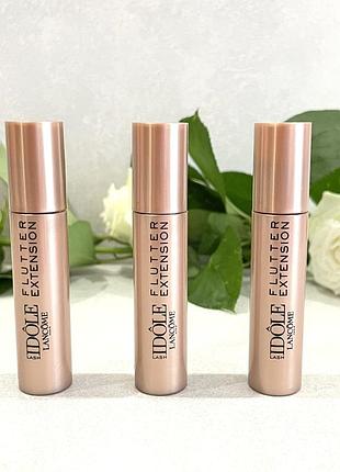 Миниатюра тушь 2мл 01 black lancωme lash idωle flutter extension lengthening mascara