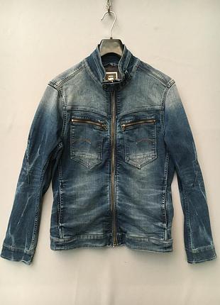 Джинсова куртка g-star raw arc zip 3d slim jacket l байкерська тракер