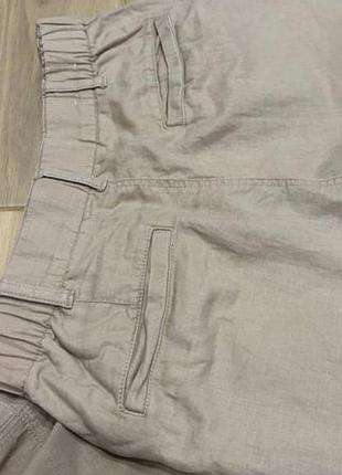 Льон + бавовна штани uniqlo брюки 8