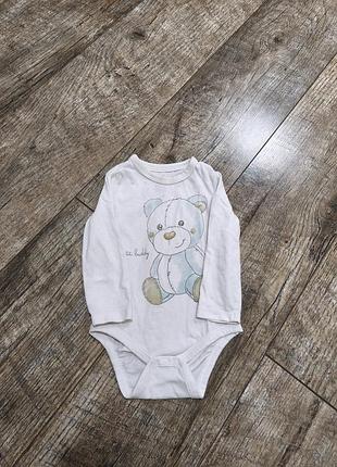 Боди, бодик с длинным рукавом, so cute, р. 74, 6-9мис., длина 38см