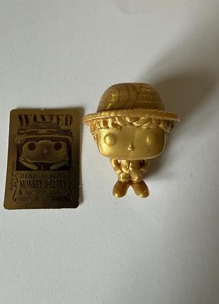 Іграшкова фігурка funko pop! монкі д. луффі золотистий