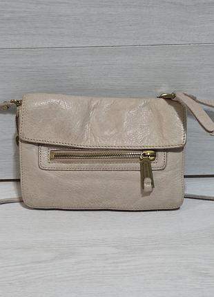 Кожаная кросс боди сумка marc o'polo